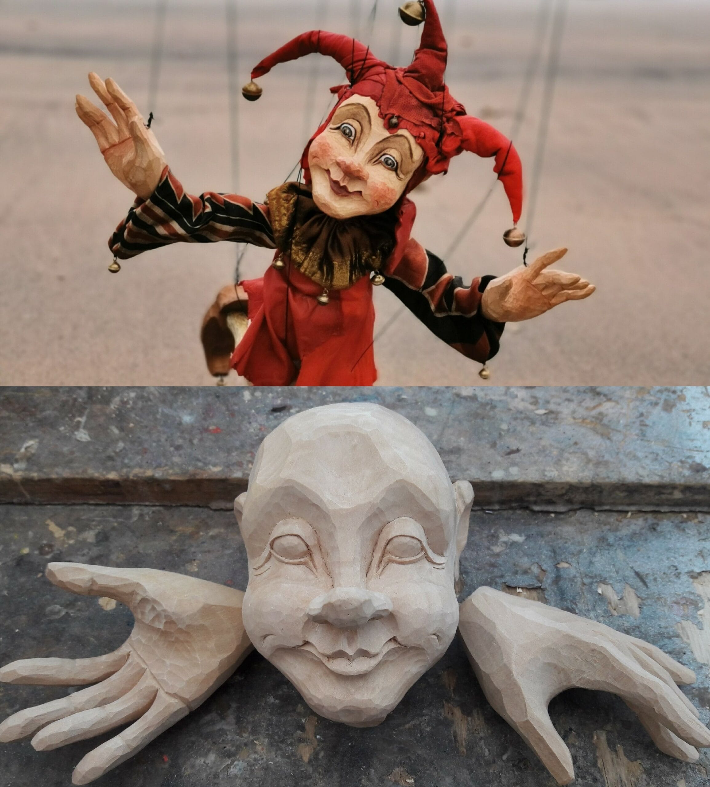 Marionette Jester From Czechmarionettes Traditional Hand Carved